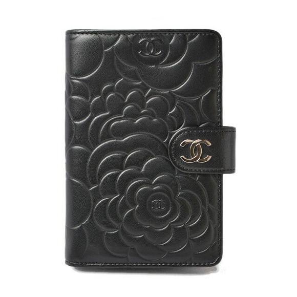 Chanel Black Camellia Wallet - Picture 1 of 14